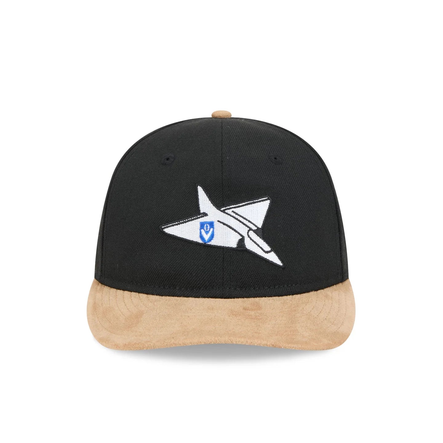 Essendon Bombers Hat - AFL 2025 Retro Contrast Suede 9Fifity Strapback Cap - New Era